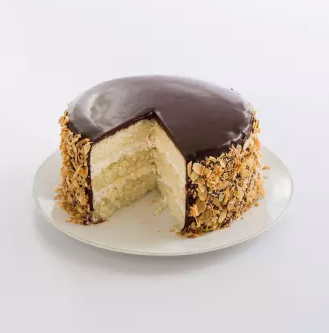 Chocolate-almond coconut cake