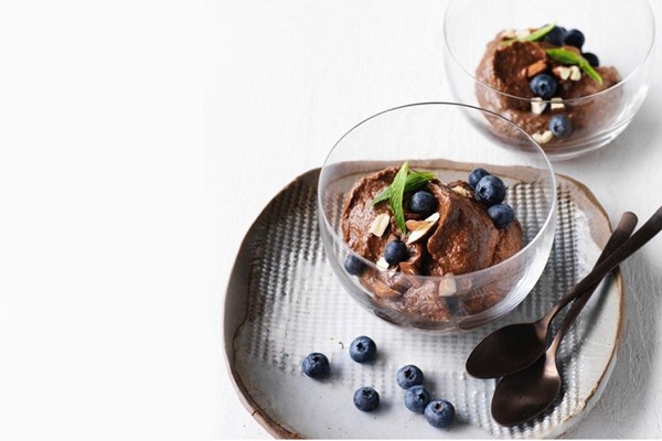 Chocolate almond mousse