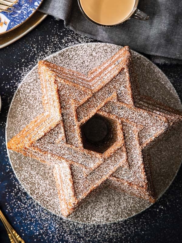Chocolate-almond olive oil cake