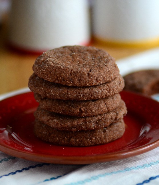 Chocolate almond sandies