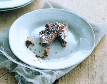Chocolate almond shortbread