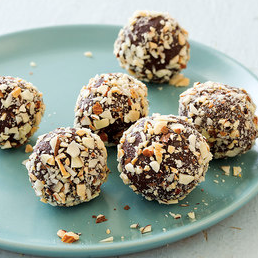 Chocolate-almond truffles