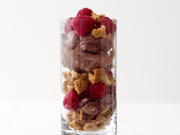 Chocolate-amaretti parfaits