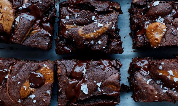 Chocolate and almond butter brownies
