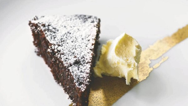 Chocolate and almond cake from Positano