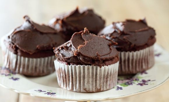 Chocolate and beetroot cupcakes