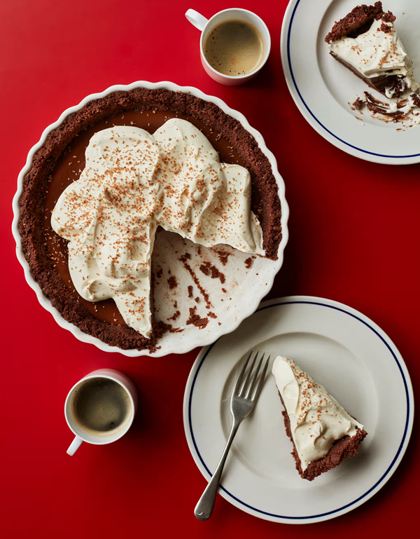 Chocolate and bourbon biscuit mud pie