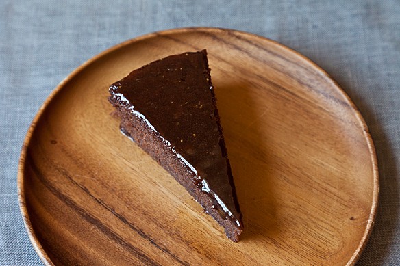 Chocolate and Cabernet Sauvignon Italian cake