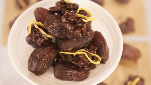 Chocolate and candied orange dates