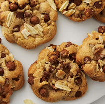 Chocolate and caramel compost cookies