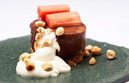 Chocolate and caraway tart