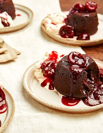 Chocolate and cherry cook-from-frozen fondants