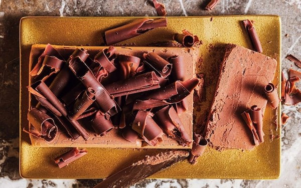 Chocolate and chestnut pavé