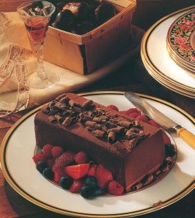Chocolate and chestnut terrine