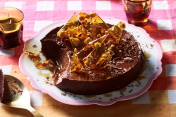 Chocolate and coffee panna cotta