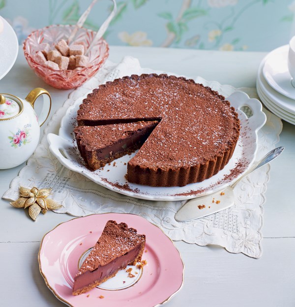 Chocolate and ginger tart