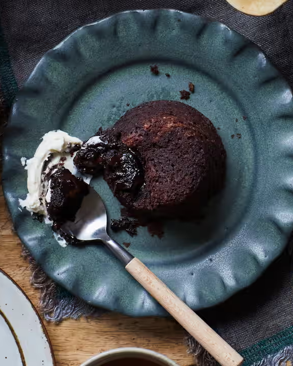 Chocolate and Guinness fondants