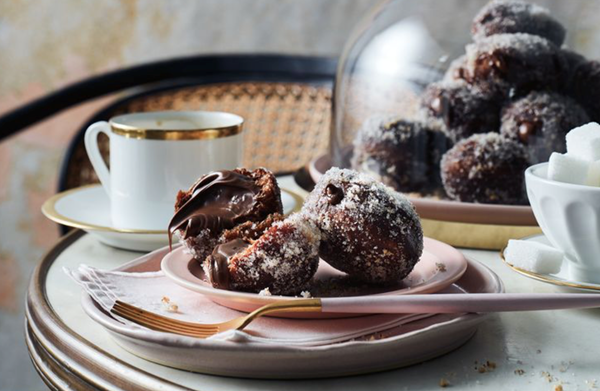 Chocolate and hazelnut bomboloni