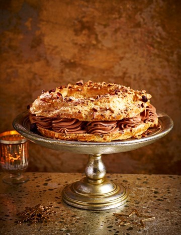 Chocolate and hazelnut Paris-Brest