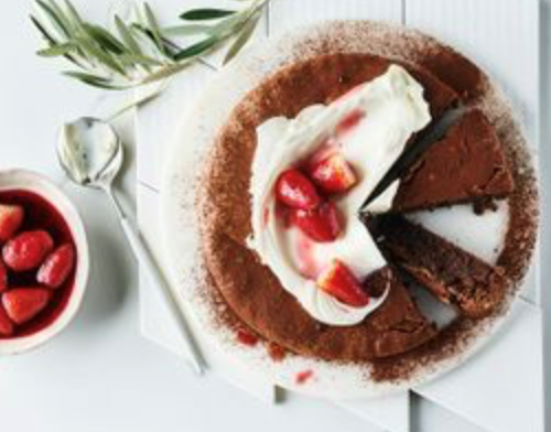 Chocolate and hazelnut torta Caprese
