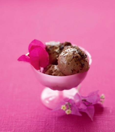 Chocolate and muscovado semifreddo