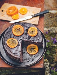 Chocolate and orange polenta cake