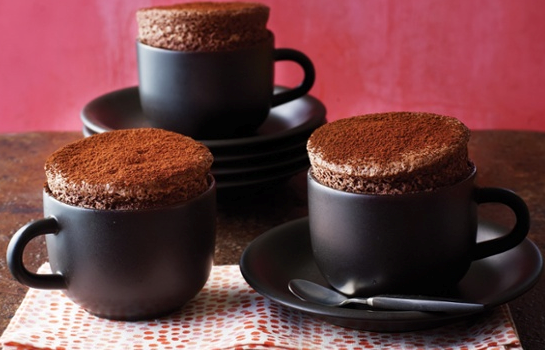 Chocolate and orange souffle
