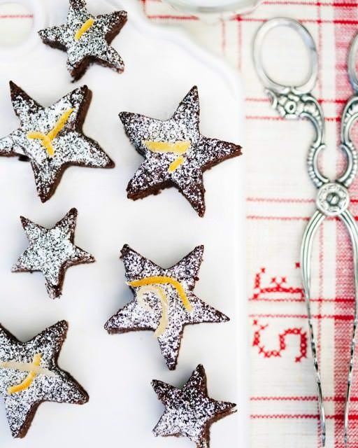 Chocolate and orange stars