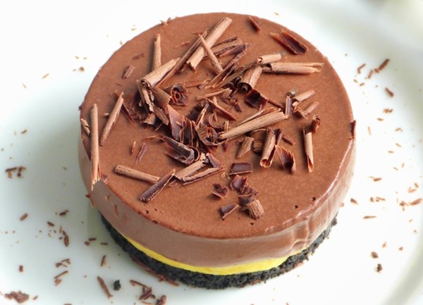 Chocolate and passion fruit Bavarois