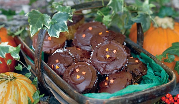 Chocolate and peanut butter cupcakes