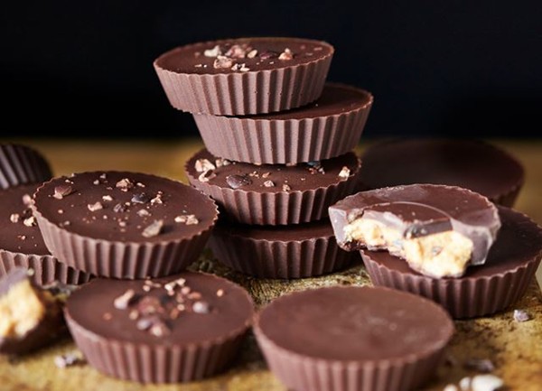 Chocolate and peanut butter cups