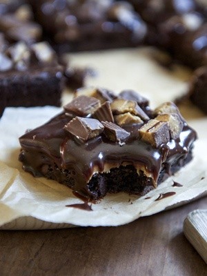 Chocolate and peanut butter lover's brownies