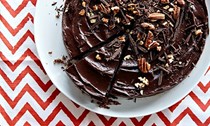 Chocolate and pecan tart