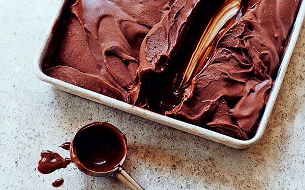 Chocolate and Pedro Ximénez sherry ice cream