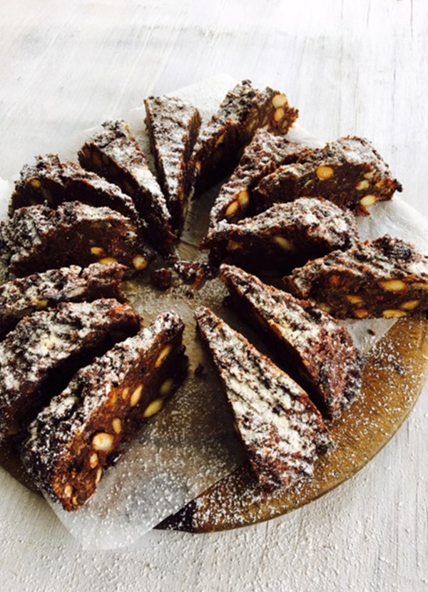 Chocolate and spice panforte