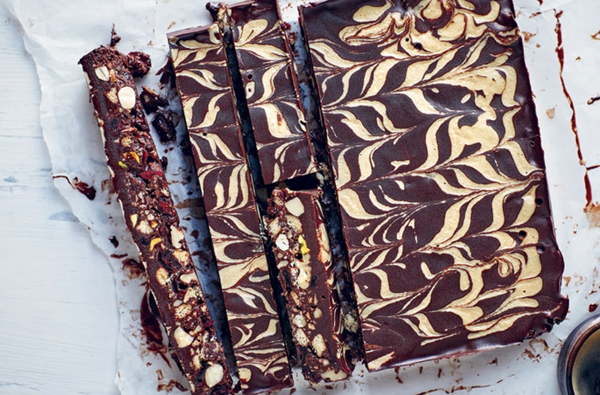 Chocolate and tahini rocky road