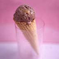 Chocolate and toffee ice cream