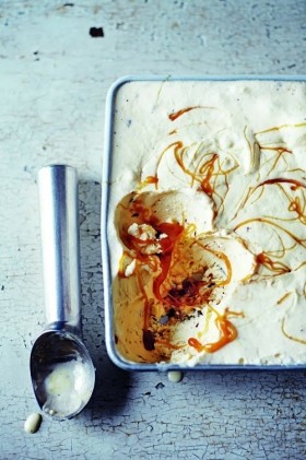 Chocolate and toffee semifreddo