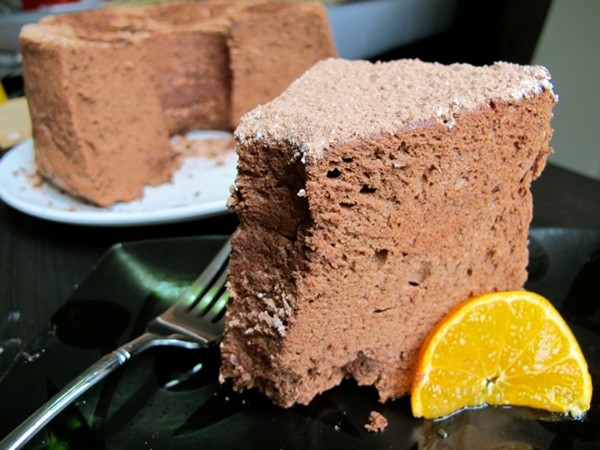 Chocolate angel food cake