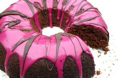 Chocolate, apple and beetroot bundt cake