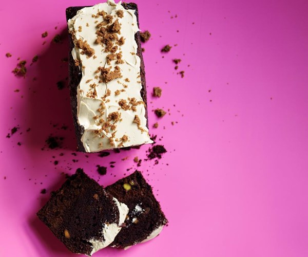 Chocolate, apricot and rum pound cake