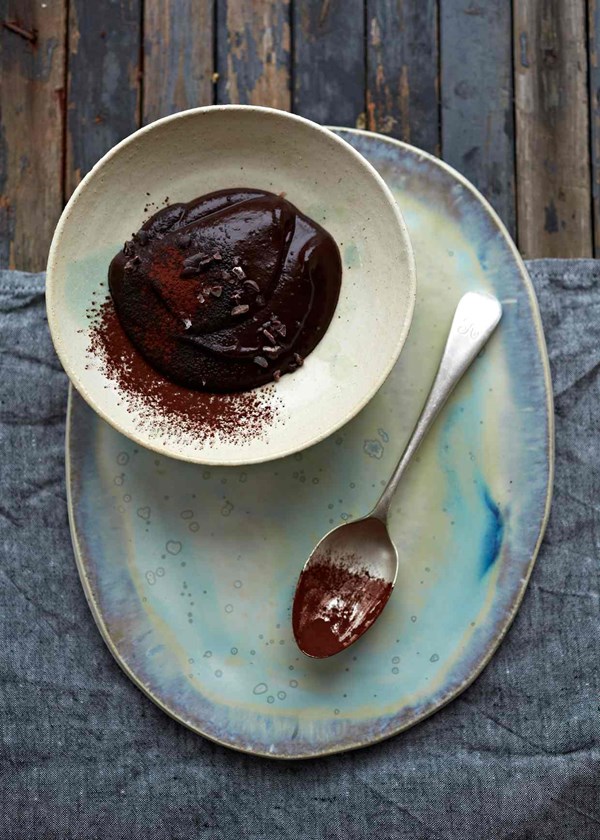 Chocolate avocado mousse