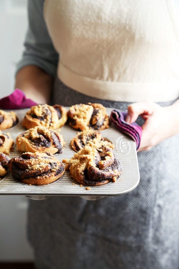 Chocolate babka pull apart muffins