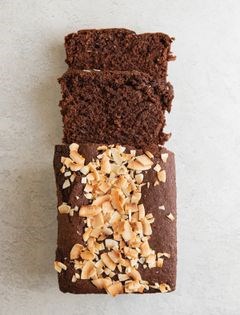 Chocolate, banana & coconut loaf