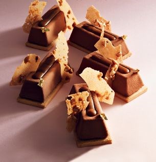 Chocolate, banana & peanut caramel bar