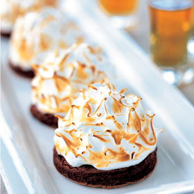 Chocolate banana baked Alaskas