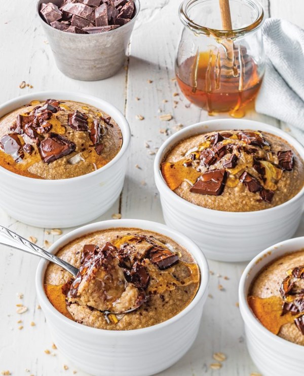 Chocolate-banana baked oats