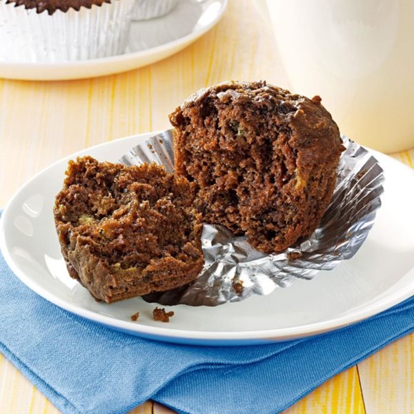 Chocolate banana bran muffins