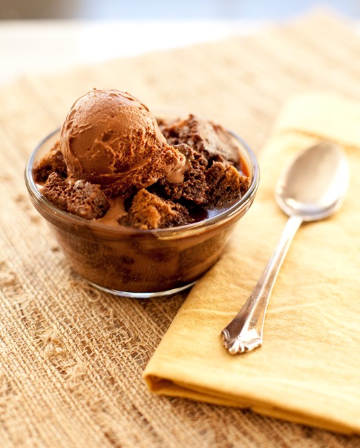 Chocolate banana bread pudding