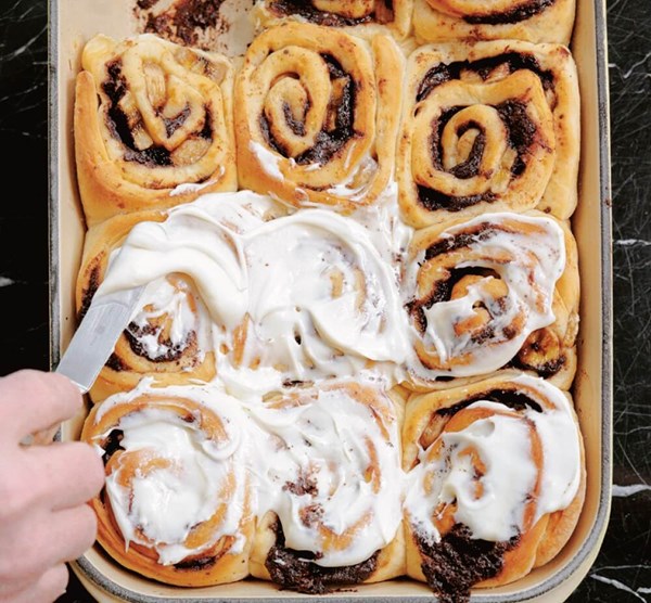 Chocolate banana buns